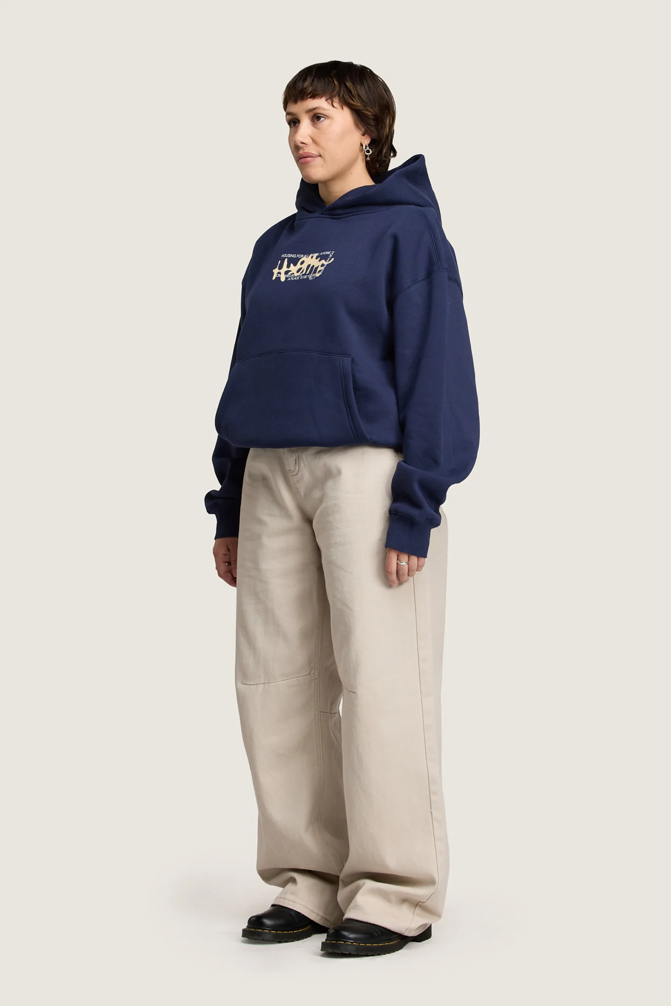 A Place To Be Yourself Hoodie - Navy - Image 4