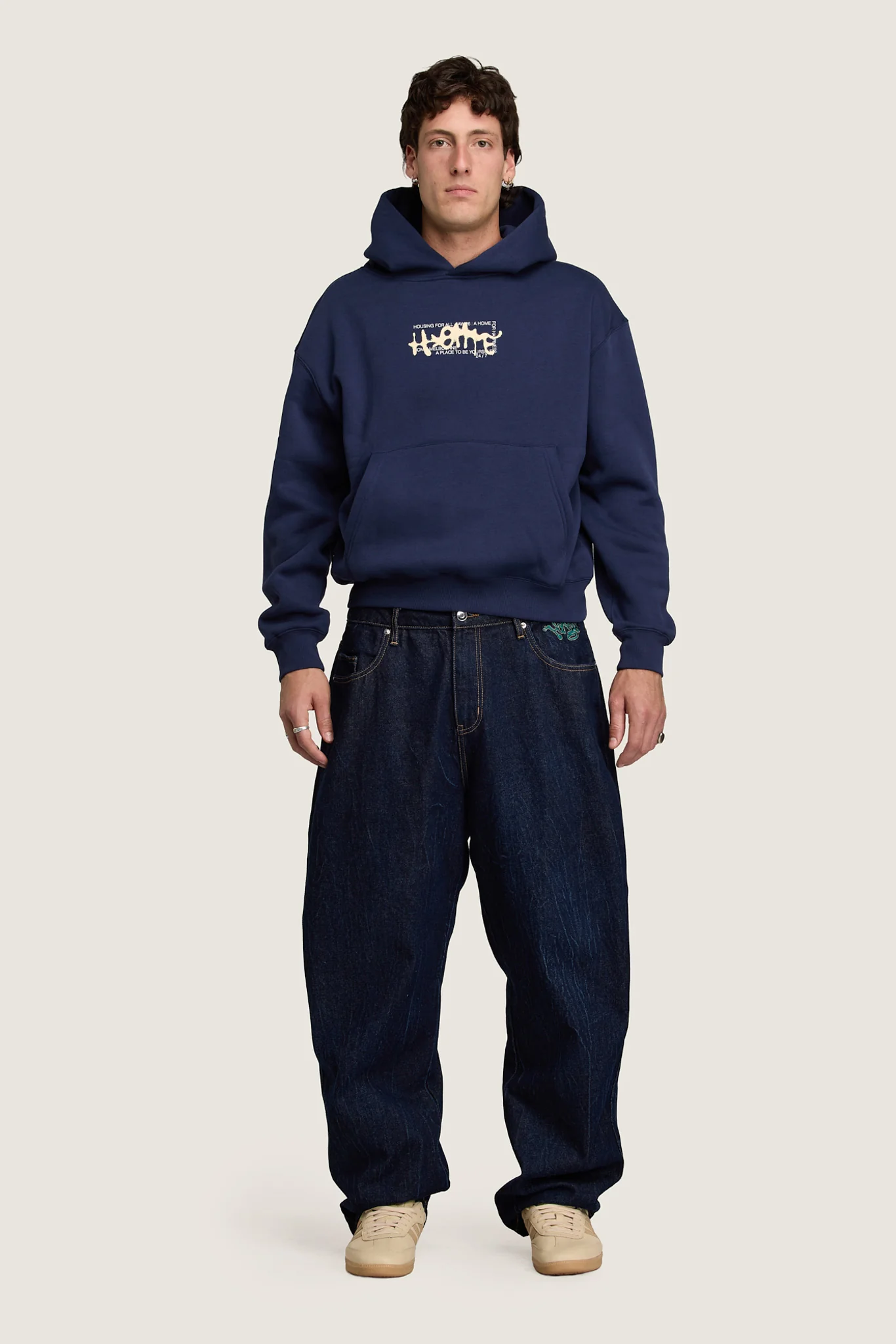 A Place To Be Yourself Hoodie - Navy - Image 6