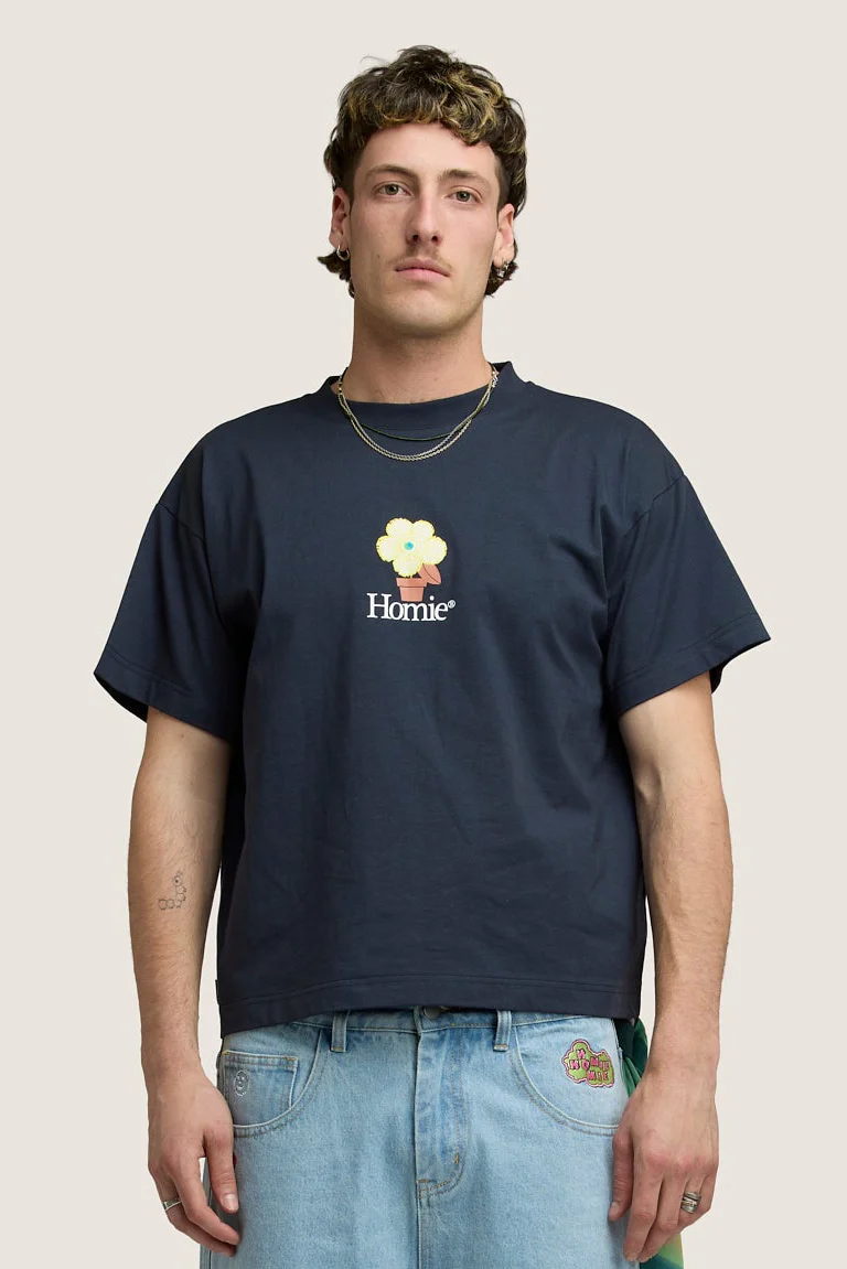 Earth Blossom Tee - Navy - Image 4