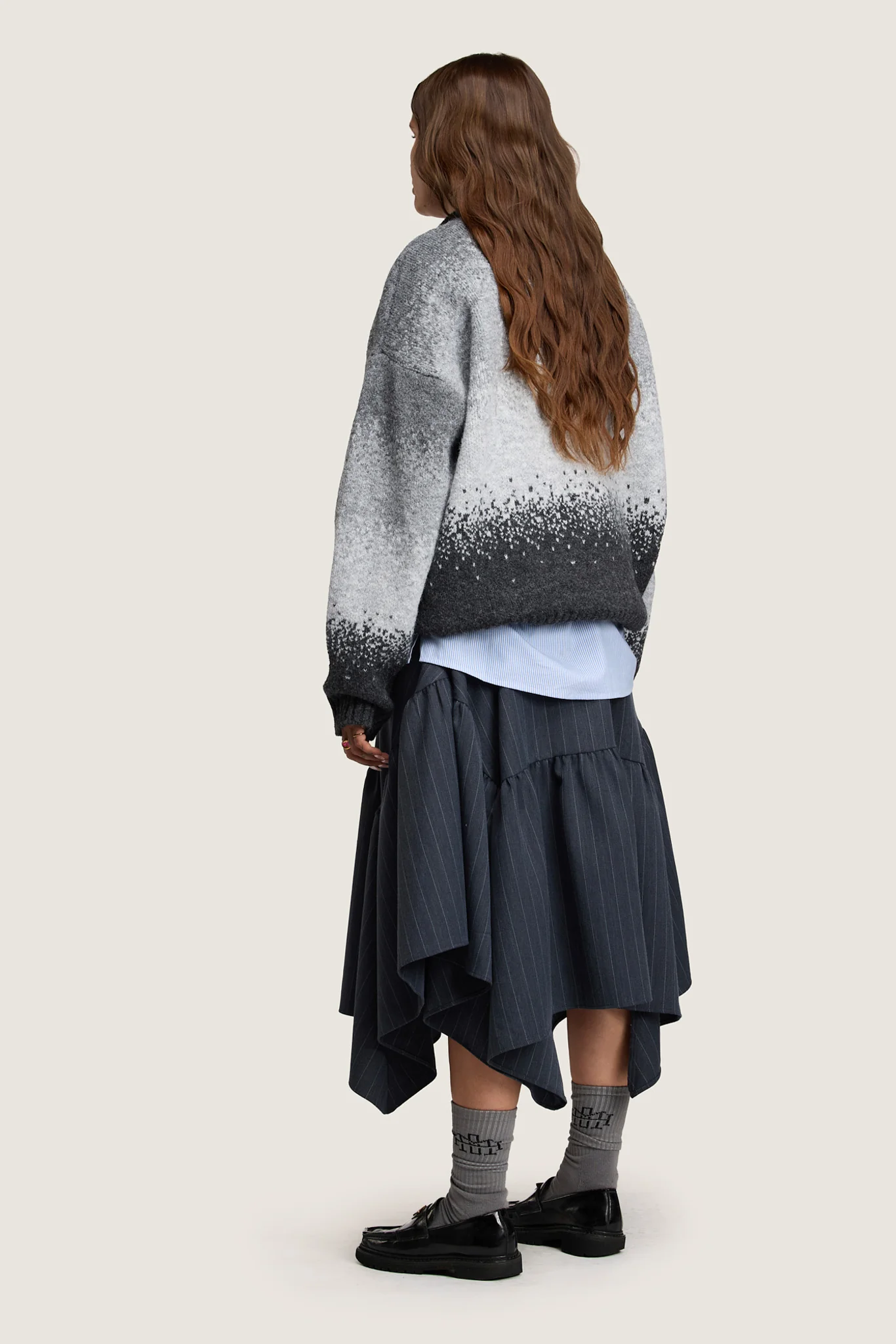 Handkerchief Skirt - Chalkstripe - Image 7