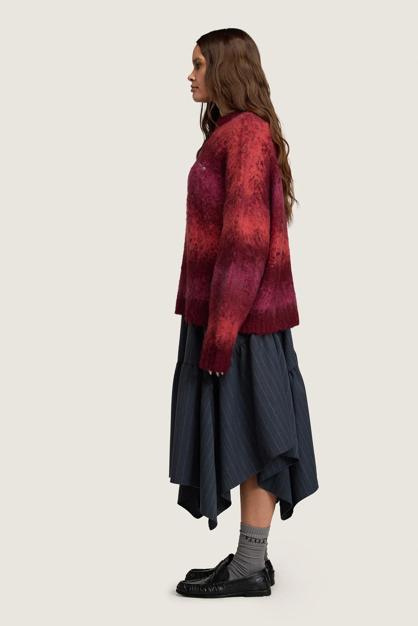 Handkerchief Skirt - Chalkstripe - Image 8