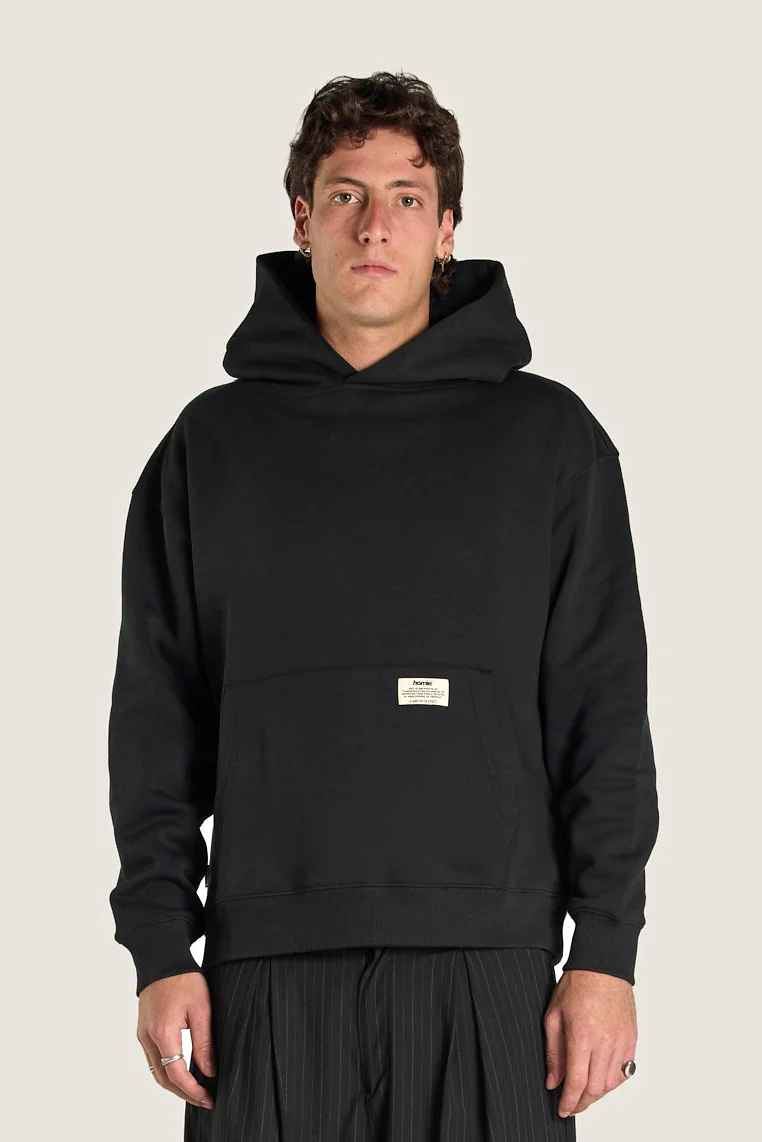 Heavy Weight Hoodie - Black - Image 3