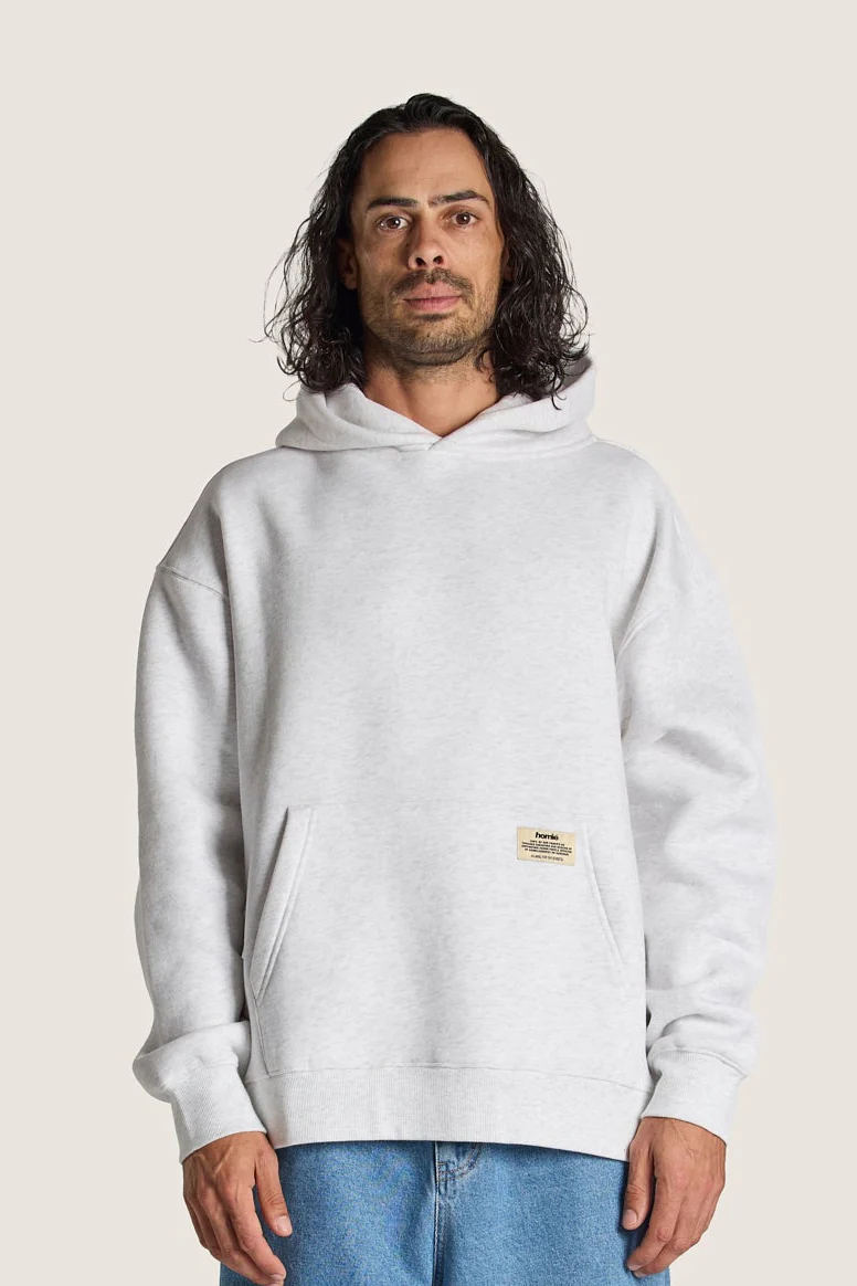 Heavy Weight Hoodie - White Marle - Image 3