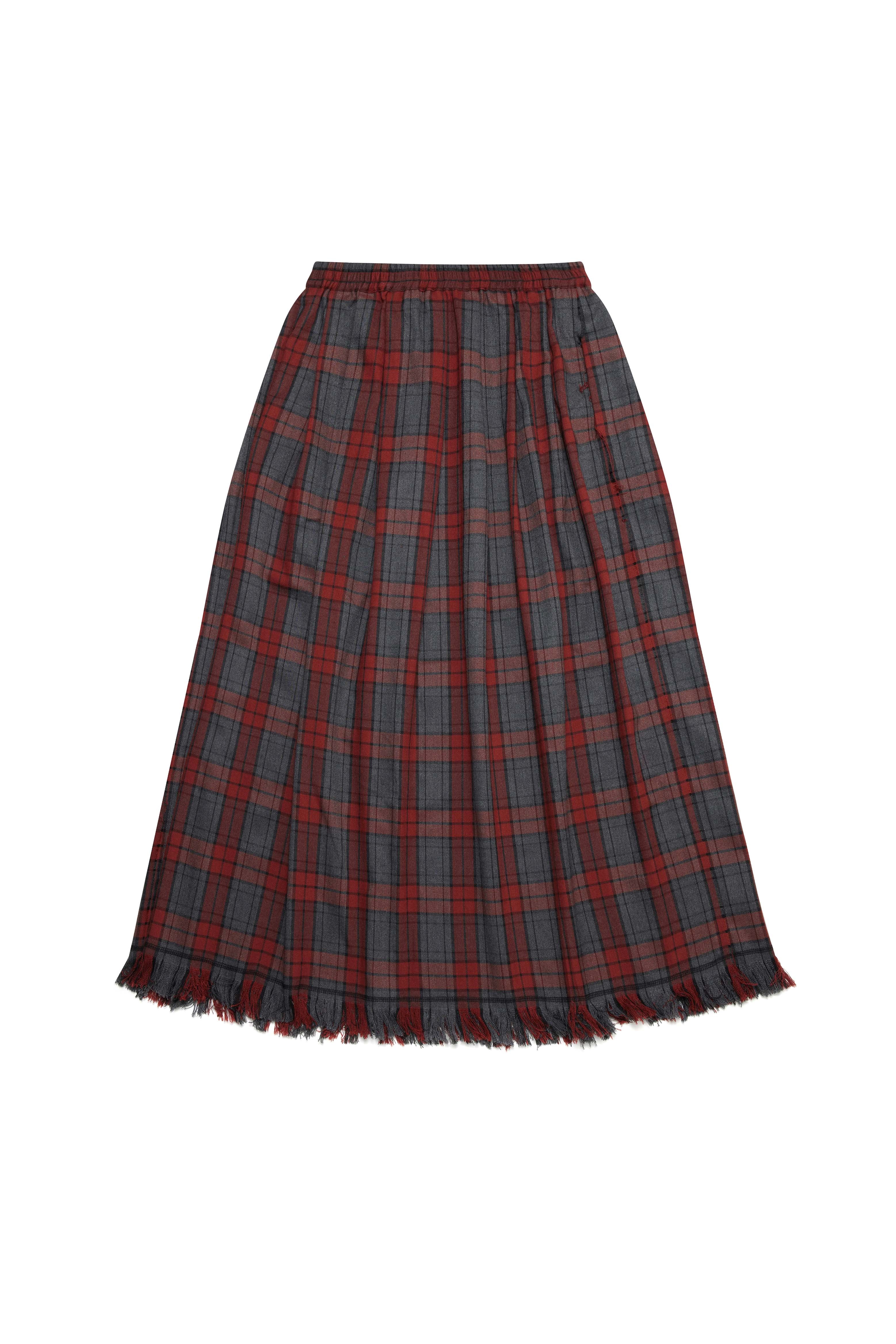 KB Tartan Skirt - Red Tartan - Image 10