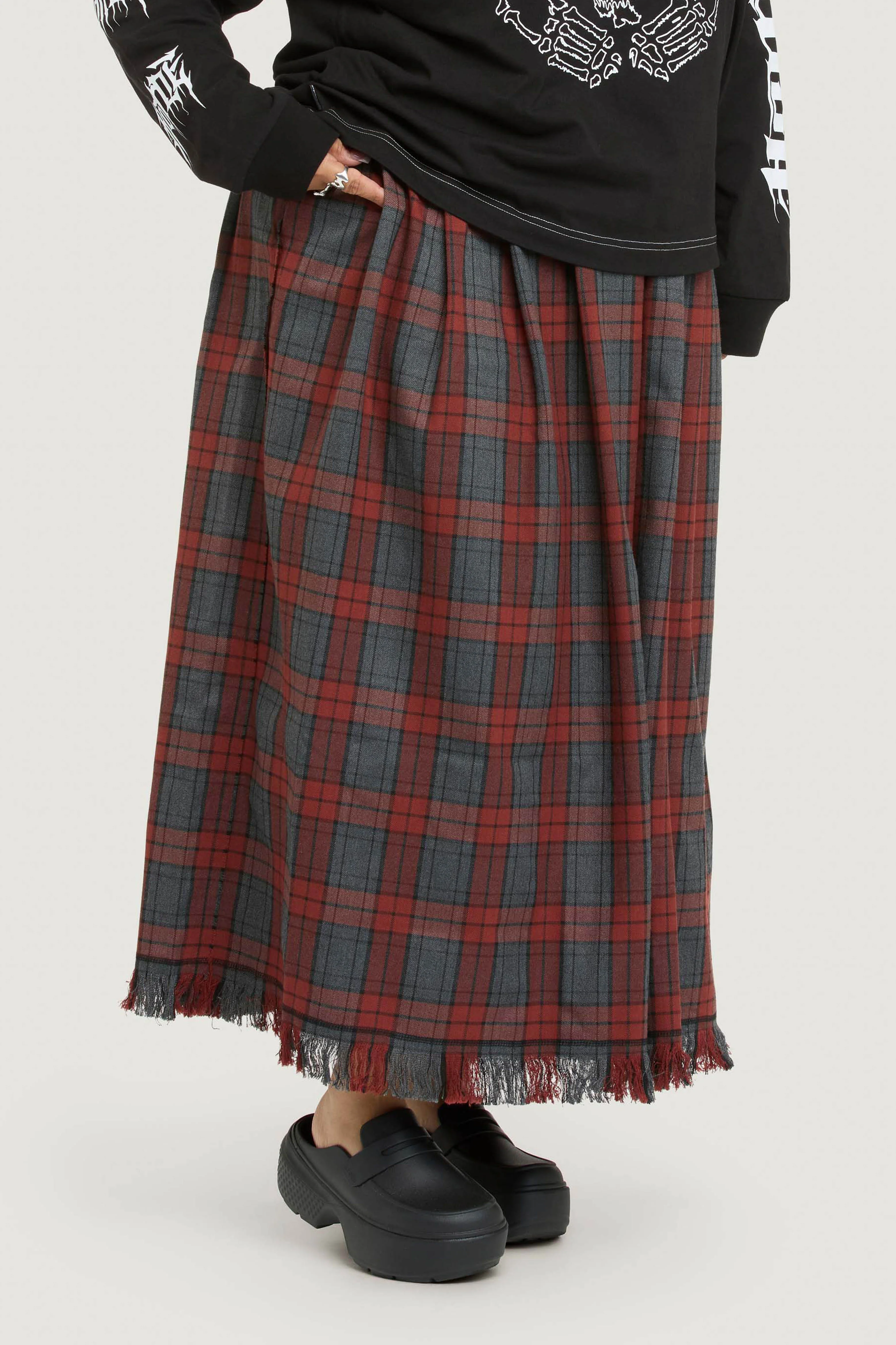 KB Tartan Skirt - Red Tartan - Image 5