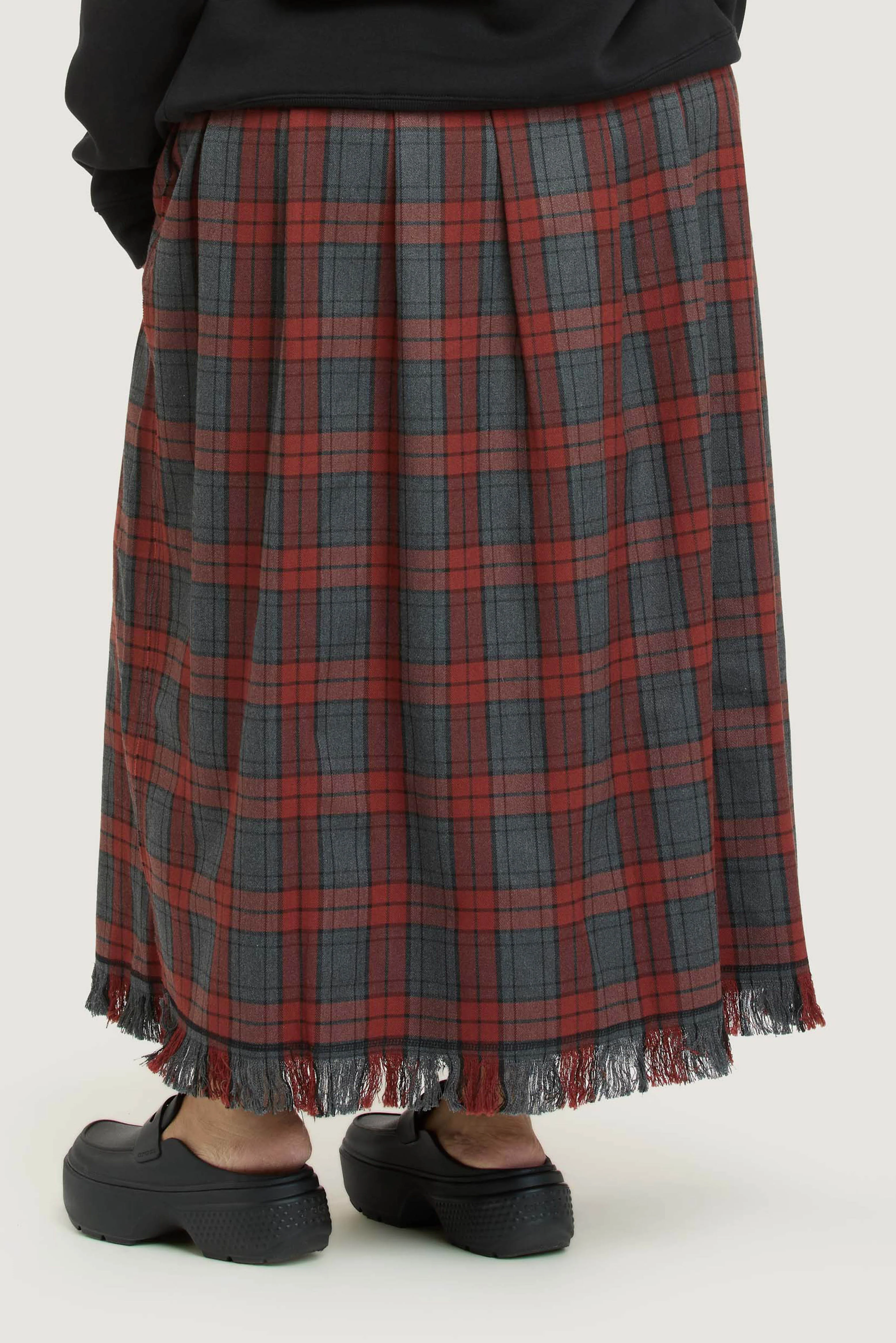KB Tartan Skirt - Red Tartan - Image 7