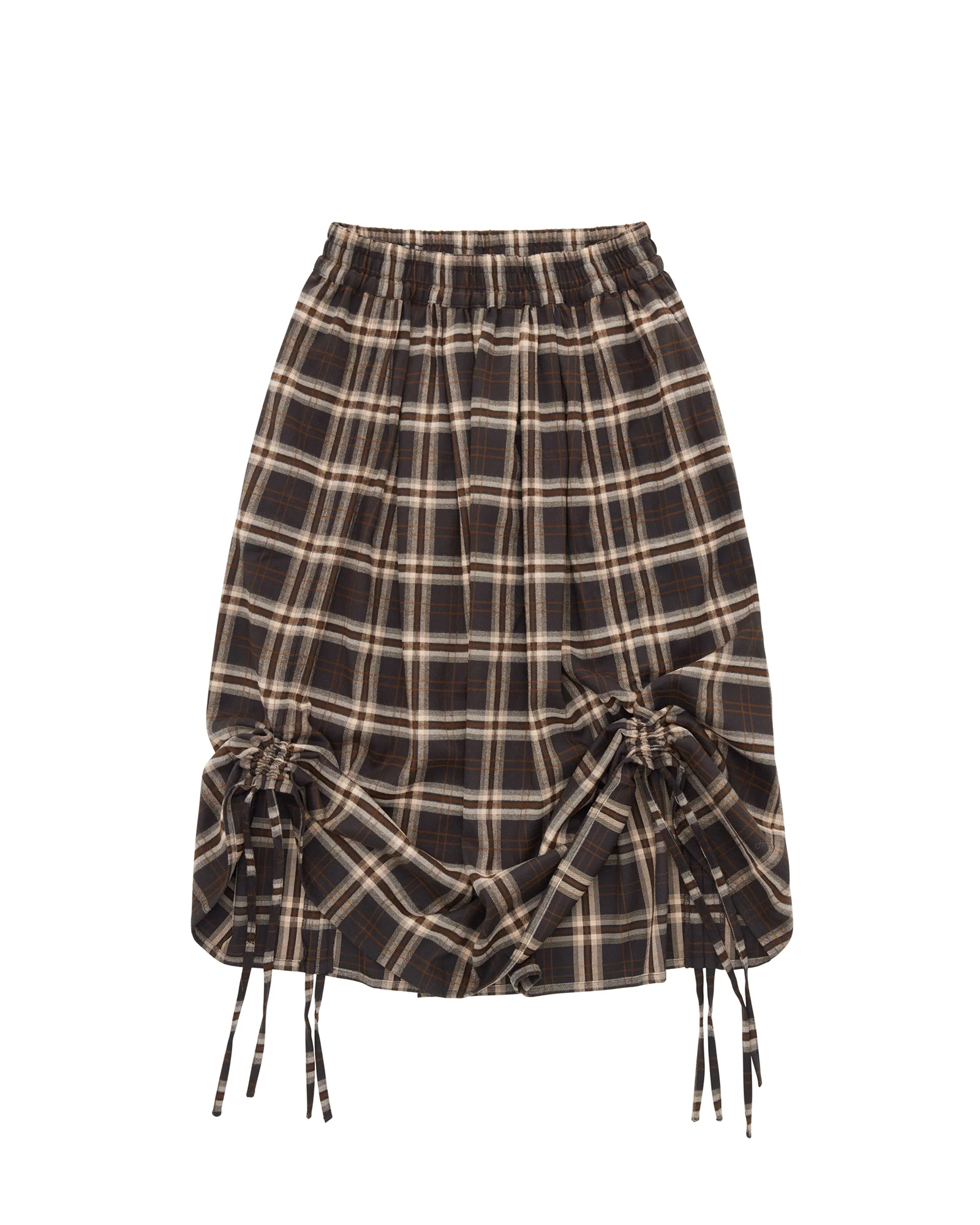 Kristy Tartan Skirt - Espresso - Image 3