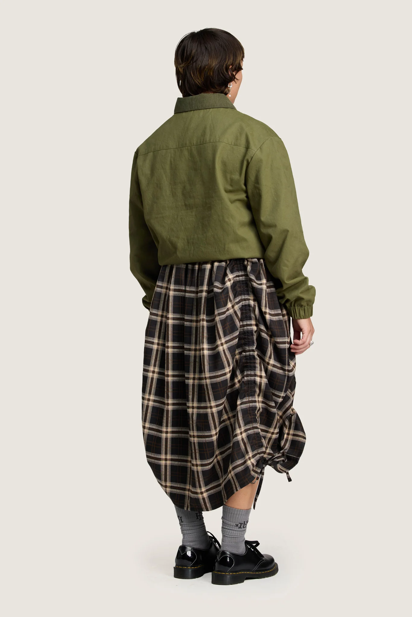 Kristy Tartan Skirt - Espresso - Image 6