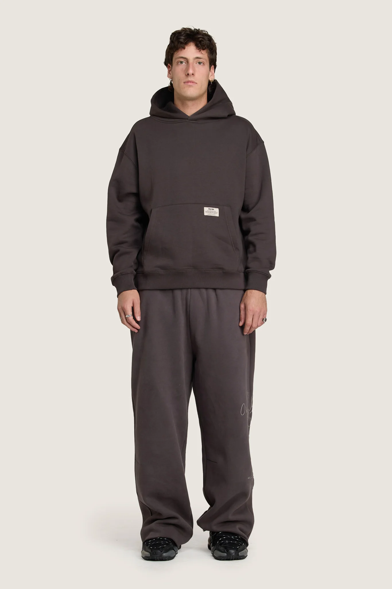 Shadow Baggy Trackpants - Charcoal - Image 4