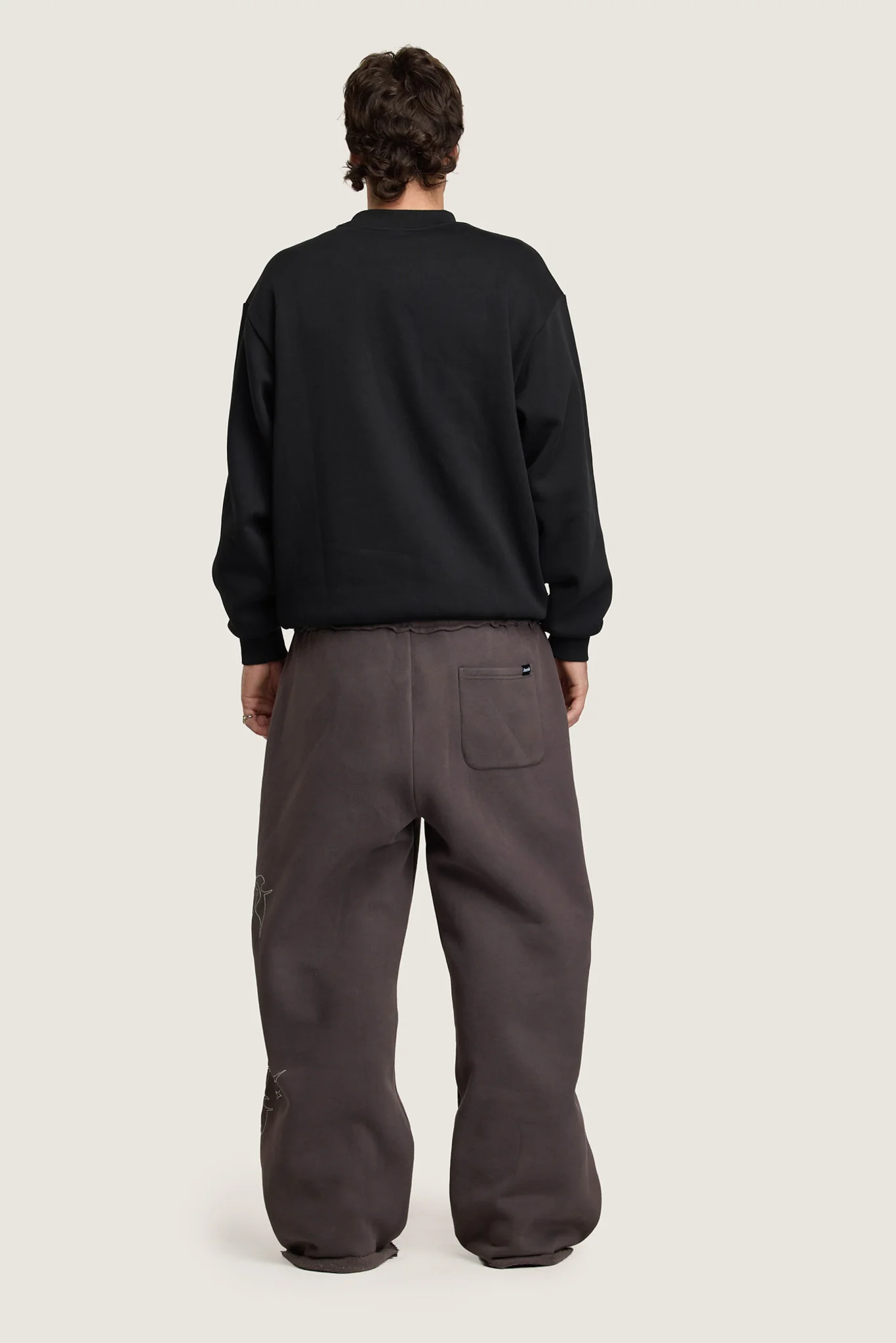 Shadow Baggy Trackpants - Charcoal - Image 6