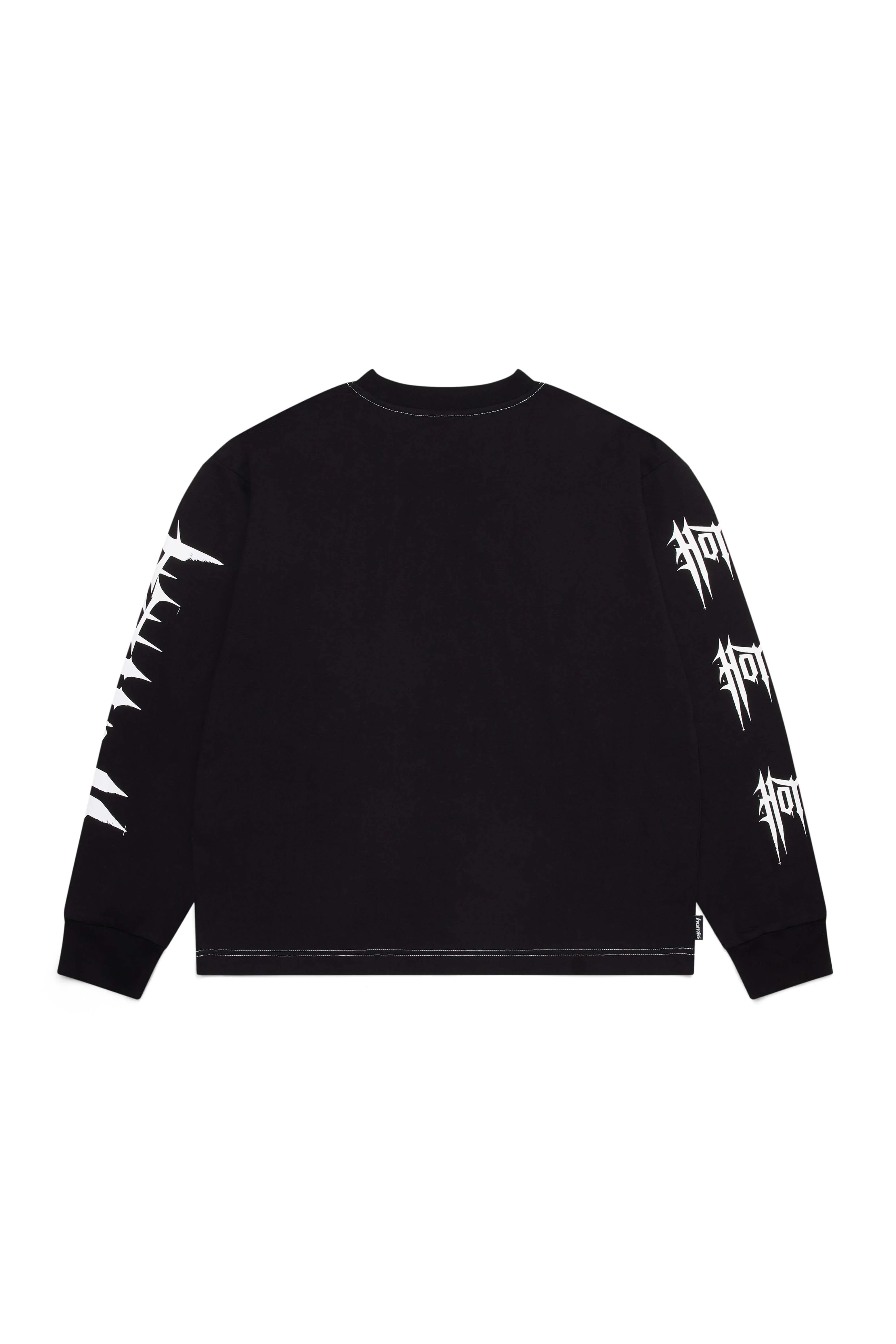 Skull LS Tee - Black - Image 3
